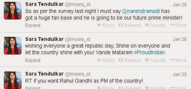 तेंदुलकर की बेटी भी बनीं मोदी की मुरीद - Image 2 तेंदुलकर की बेटी भी बनीं मोदी की मुरीद - Image 2