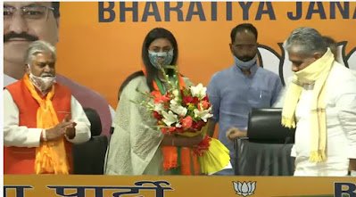 नेशनल शूटर श्रेयसी सिंह बीजेपी में हुईं शामिल