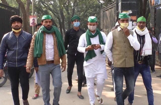FARMERS_PROTEST_IN_BAKSHI_KA_TALAB_LUCKNOW
