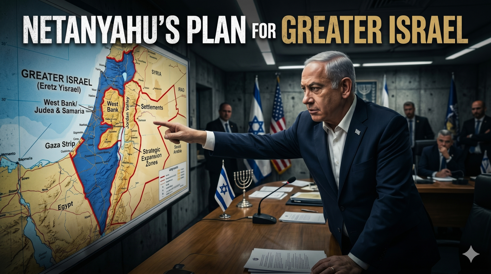 ‘Greater Israel’ का रहस्य: क्या नेतन्याहू का नक्शा मध्य पूर्व को पूरी तरह बदल देगा?
