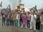 पार्टी नेता ही हत्या के विरोध में पटना में एलजेपी का प्रदर्शन - Image 1